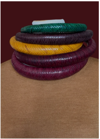 Tuareg Style Chunky (Large) Woven Leather Necklace | African Statement Jewelry | Ayo & Aye