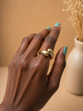 Duet Ring - Solid Brass