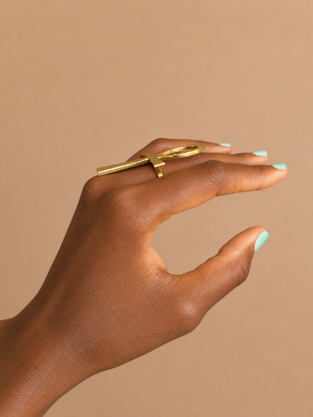 Ankh Ring – Solid Brass | Ayo & Aye