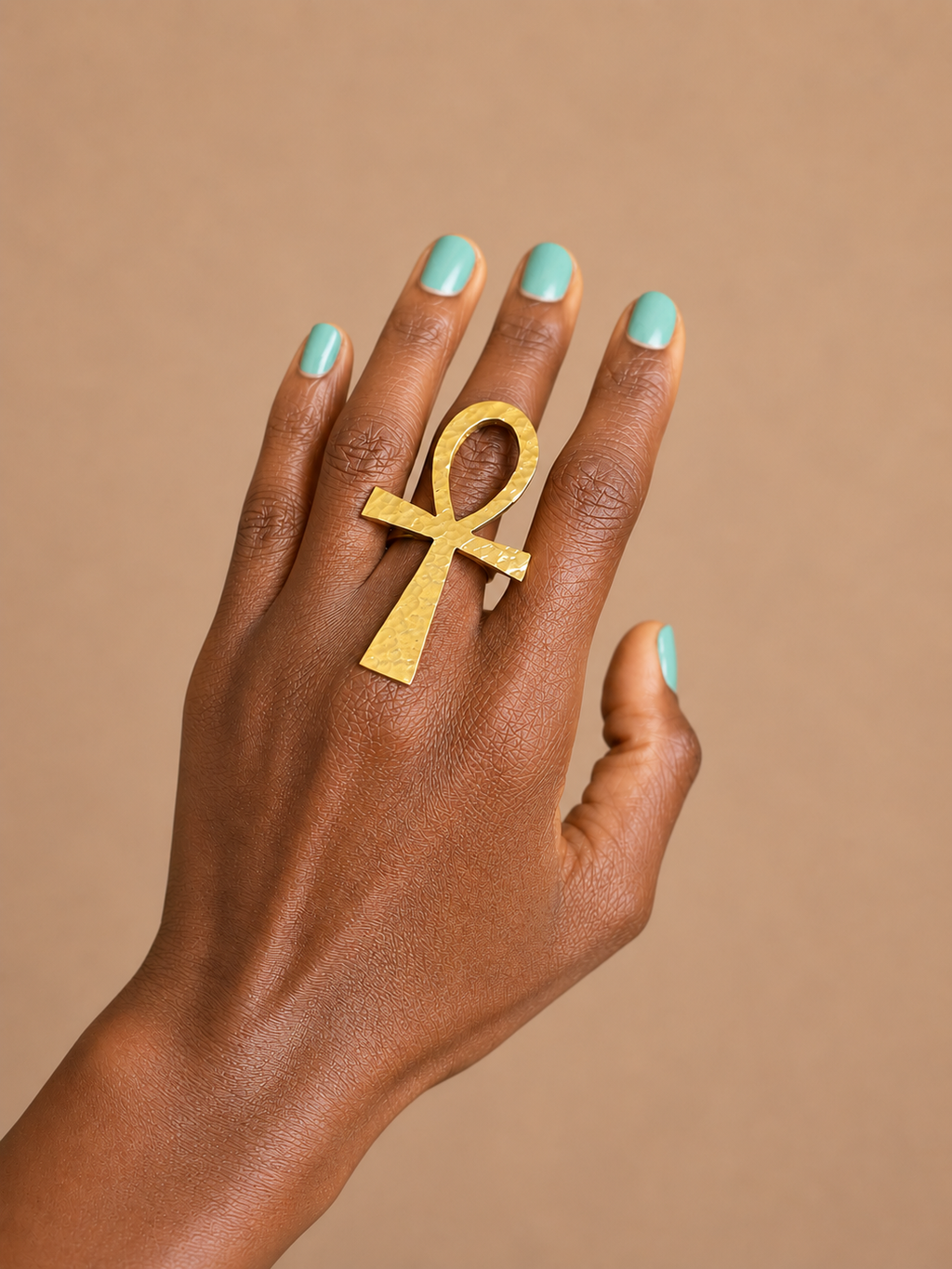 Ankh Ring – Solid Brass | Ayo & Aye