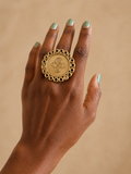 Akan Medallion Ring – Solid Brass | Ayo & Aye