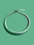 Tuareg Style Chunky (Large) Woven Leather Necklace | African Statement Jewelry | Ayo & Aye
