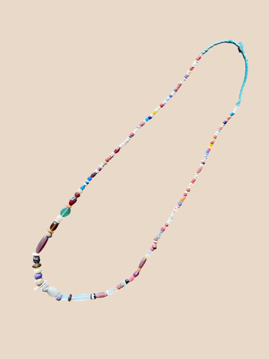 19th-Century Millefiori Glass Bead Strand | Antique Necklace No. 5