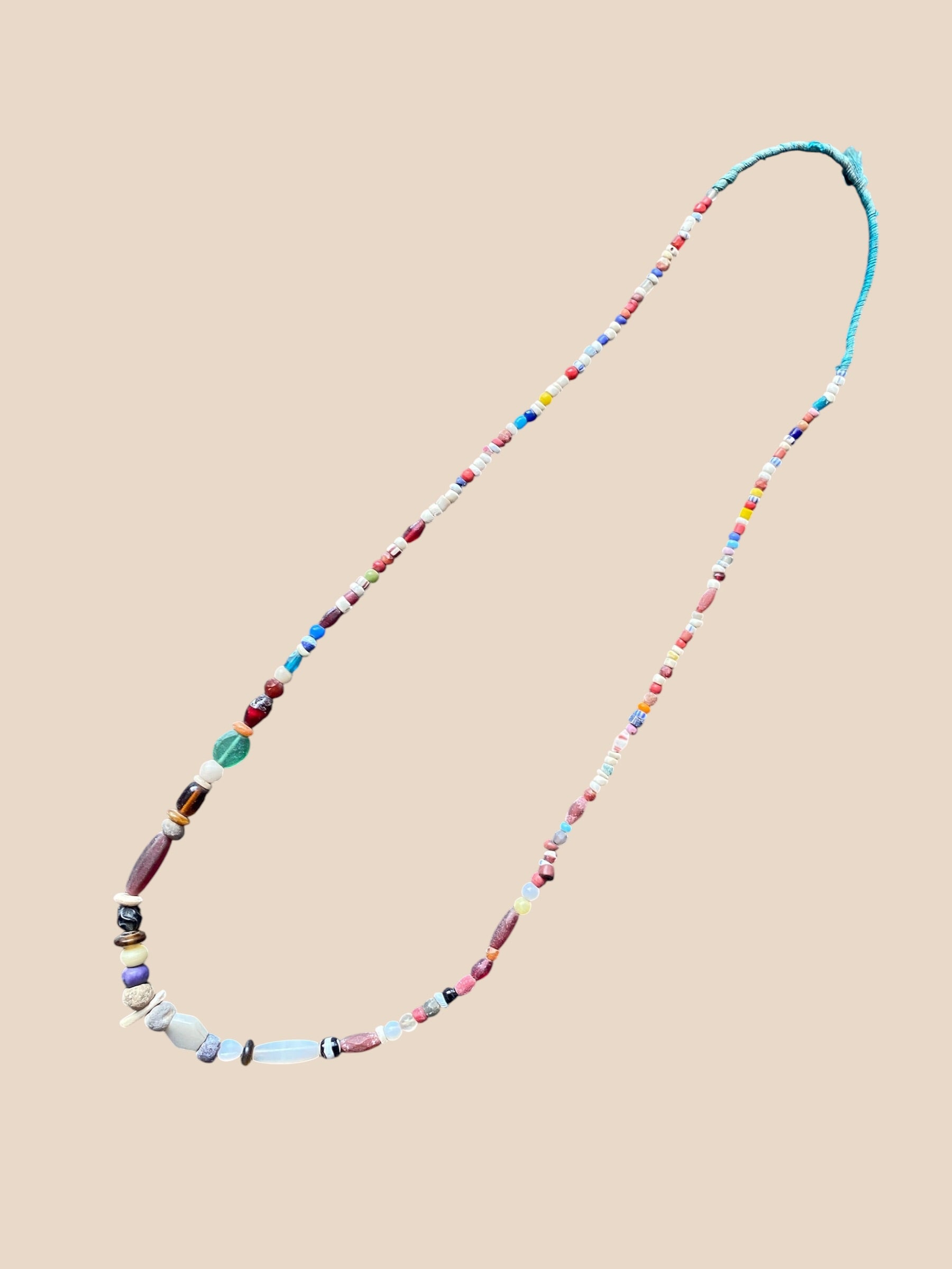 19th-Century Millefiori Glass Bead Strand | Antique Necklace No. 5