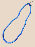 Antique Russian Blue / Segi / Ile-Ife Glass Bead Necklace No. 2