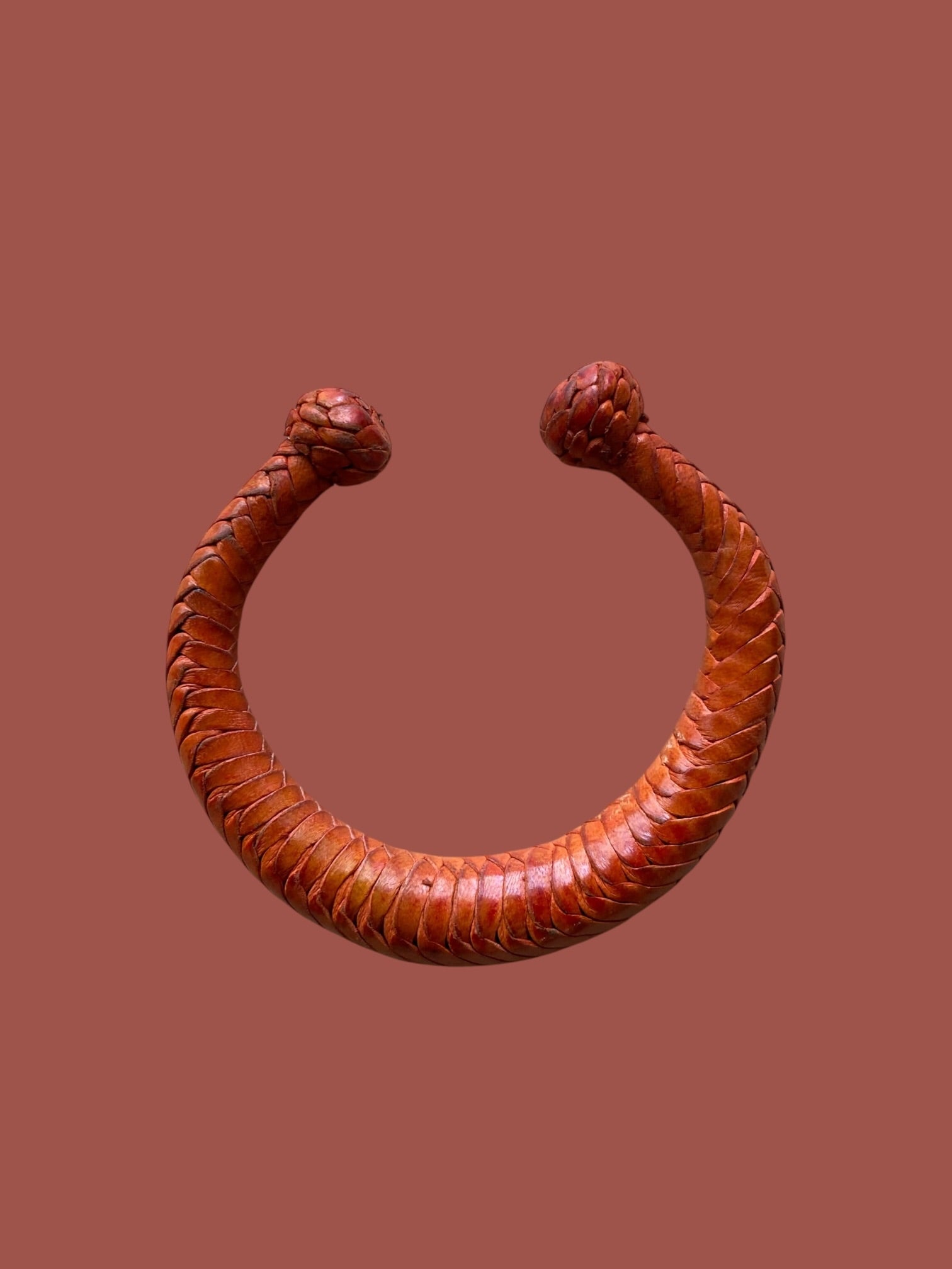 Sculpted Bracelet | Woven Leather | Various Colors