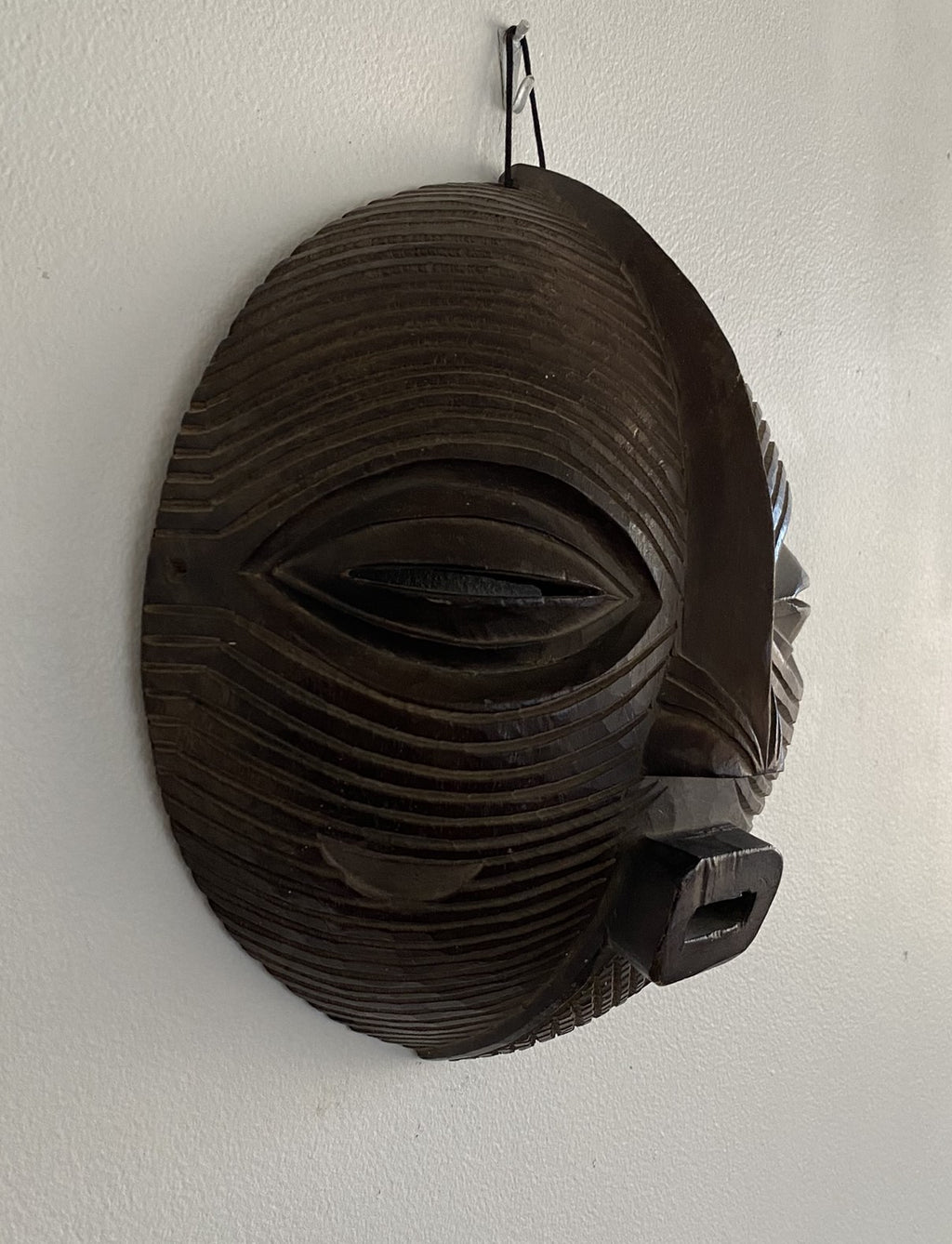 Kifwebe Mask of the Songye people of DR Congo, 10" (L) X 10.5" (H)