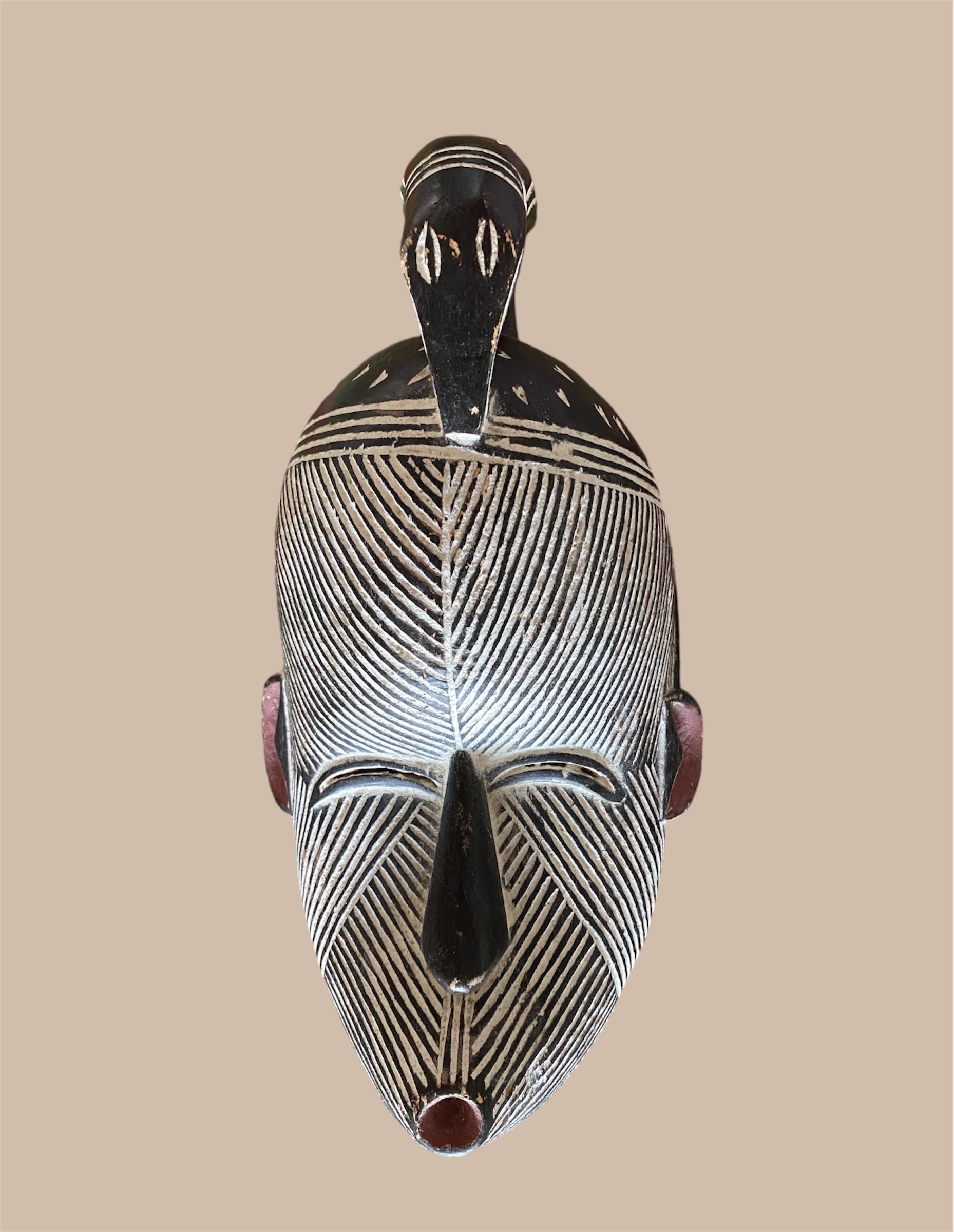 African Songye Mask 02 , 6.5" (L) X 13" (H)