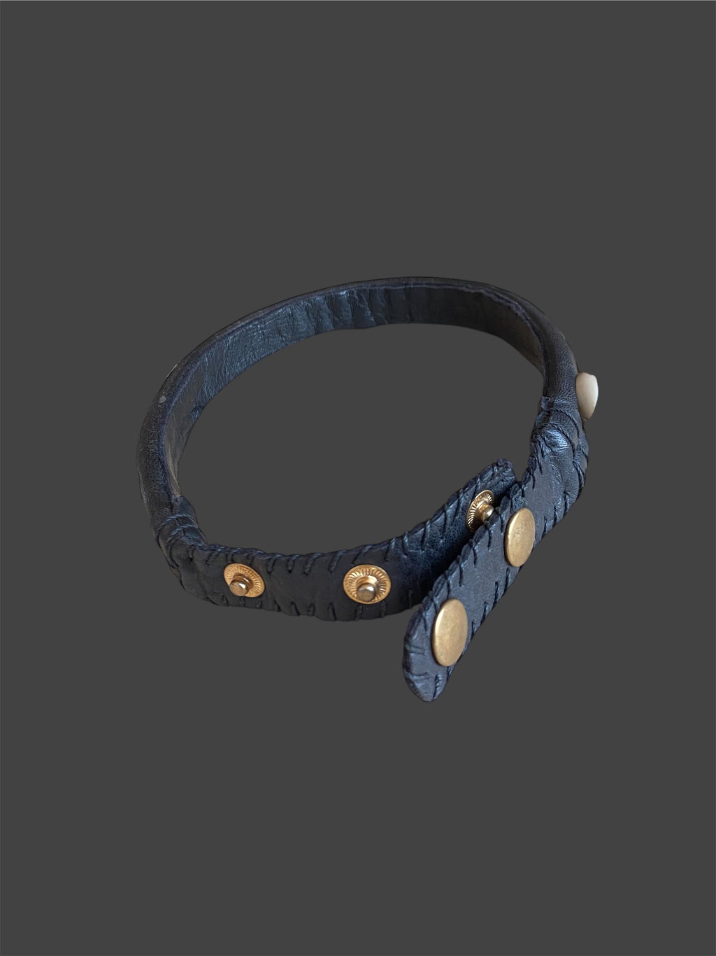 Cowry Shell Leather Choker Necklace | Adjustable Fit | Handcrafted African Jewelry | Black
