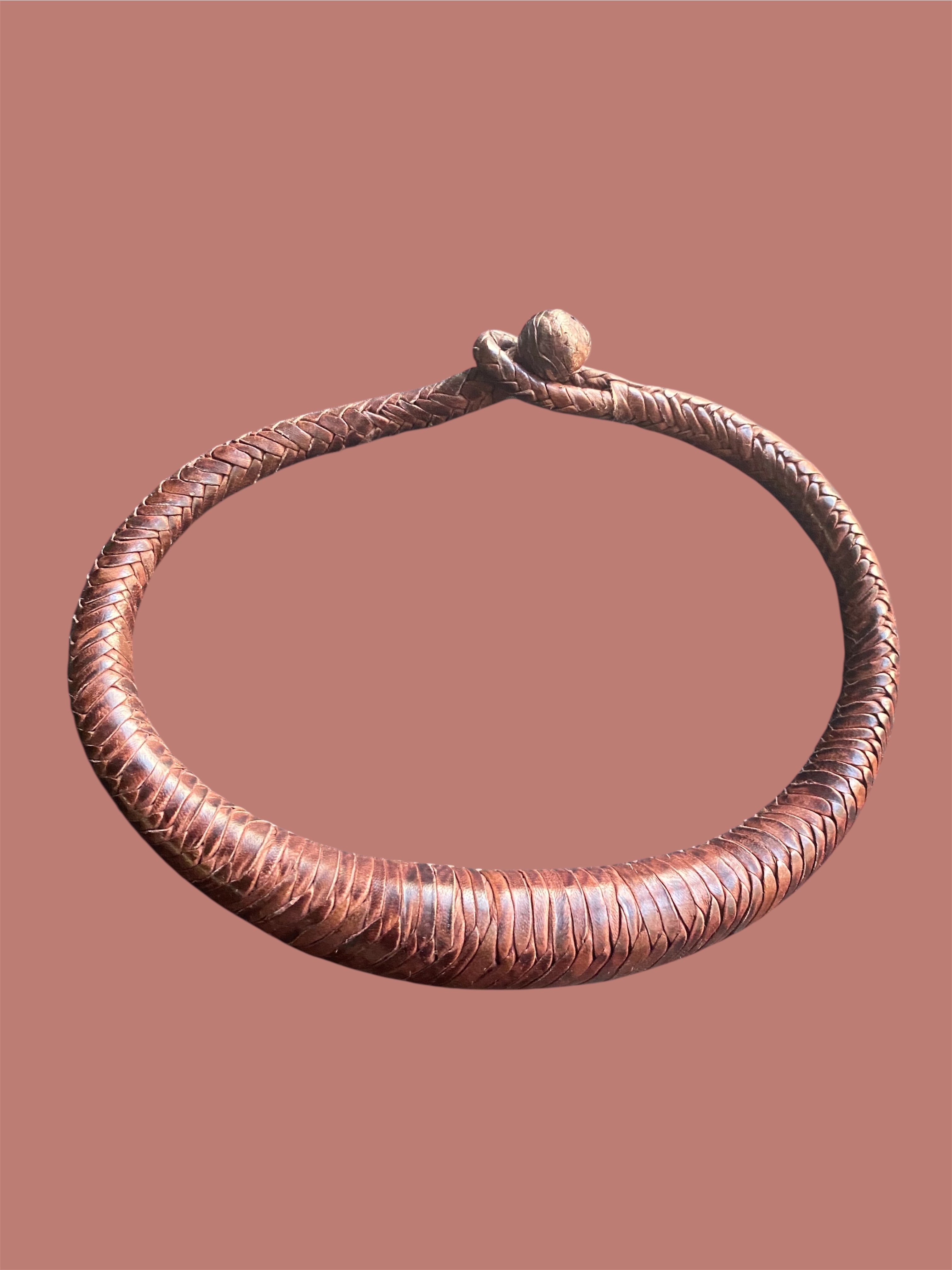 Tuareg Style Chunky (Standard) Woven Leather Necklace | Statement Jewelry | Ayo & Aye (Copy)