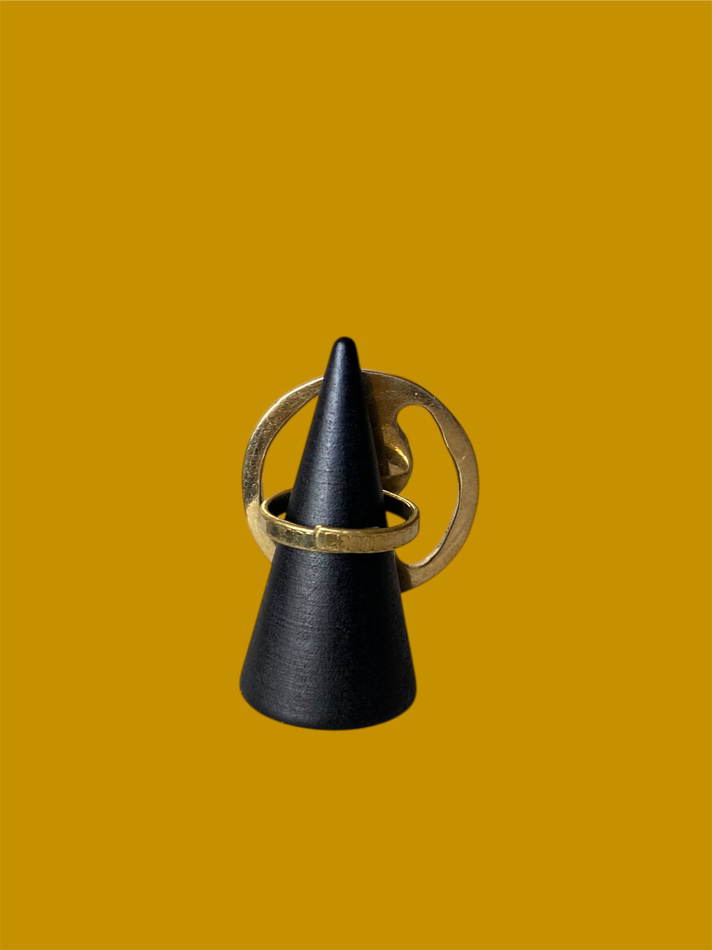 Iyamide Brass African Woman Silhouette Ring – Afrocentric Statement Jewelry | Ayo & Aye