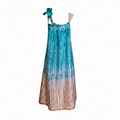 Idowu Tie-Neck Maxi Dress – Artisanal Resist-Dyed Cotton | Ayo & Aye