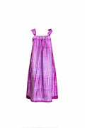 Pink Idowu Tie-Neck Maxi Dress – Artisanal Resist-Dyed Cotton | Ayo & Aye