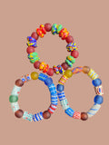 Festival Coast Krobo Bead Bracelet  - Set of Three