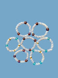 Salt Shore Krobo Bead Bracelet  - Set of Seven