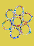 Savanna Market Krobo Bead Bracelet  - Set of Seven