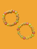 Savanna Sunset Krobo Bead Bracelet  - Set of Two