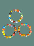 Lagoon Mosaic Krobo Bead Bracelet  - Set of Three