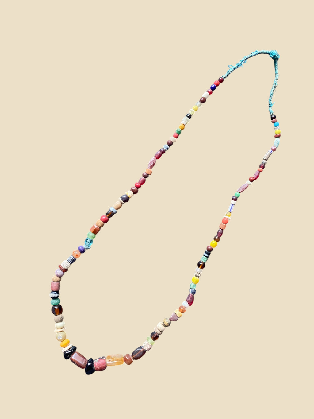 African Trade Beads | Antique Millefiori Glass Strand | Antique Necklace