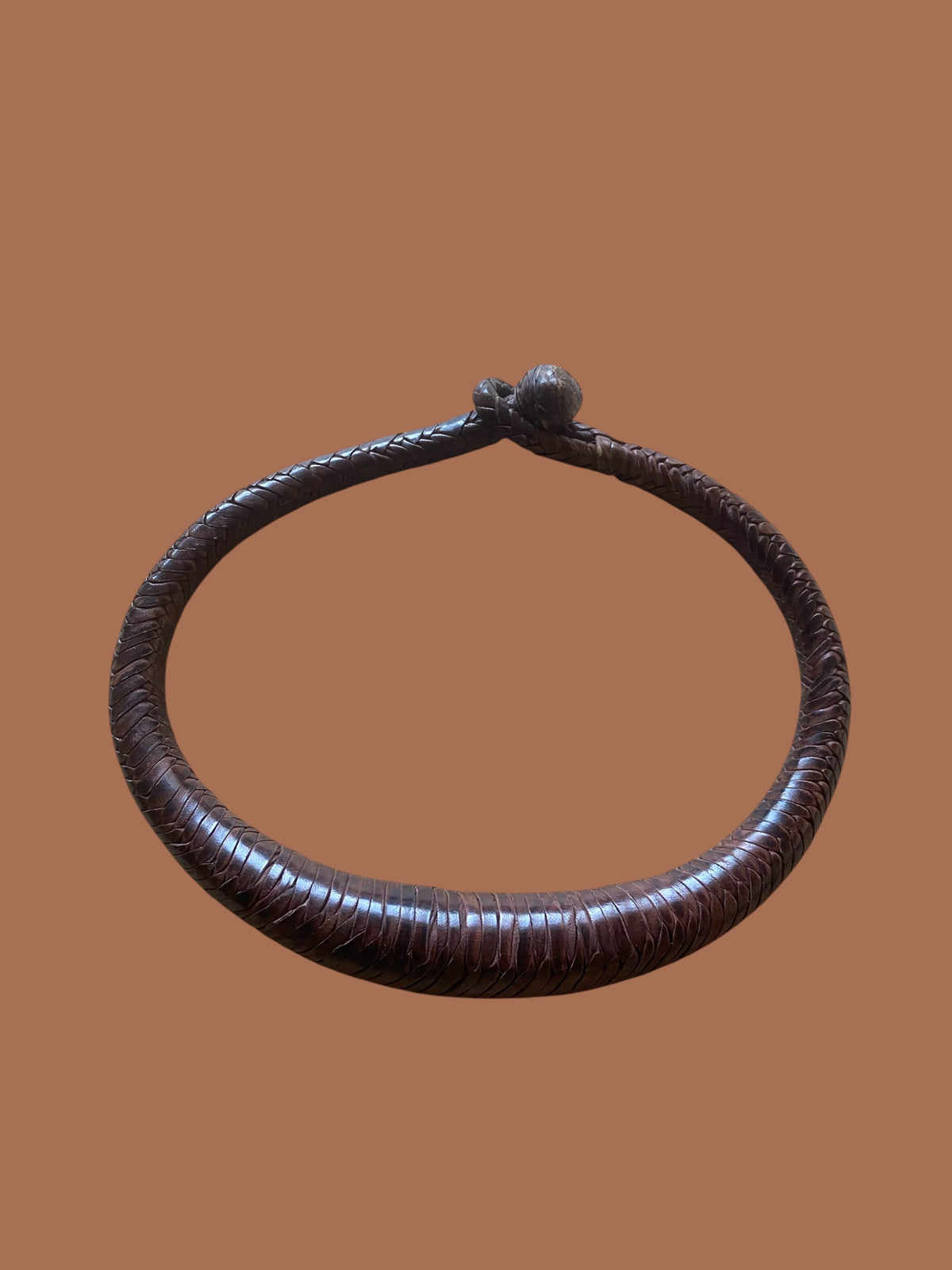 Tuareg Style Chunky (Standard) Woven Leather Necklace | Statement Jewelry | Ayo & Aye