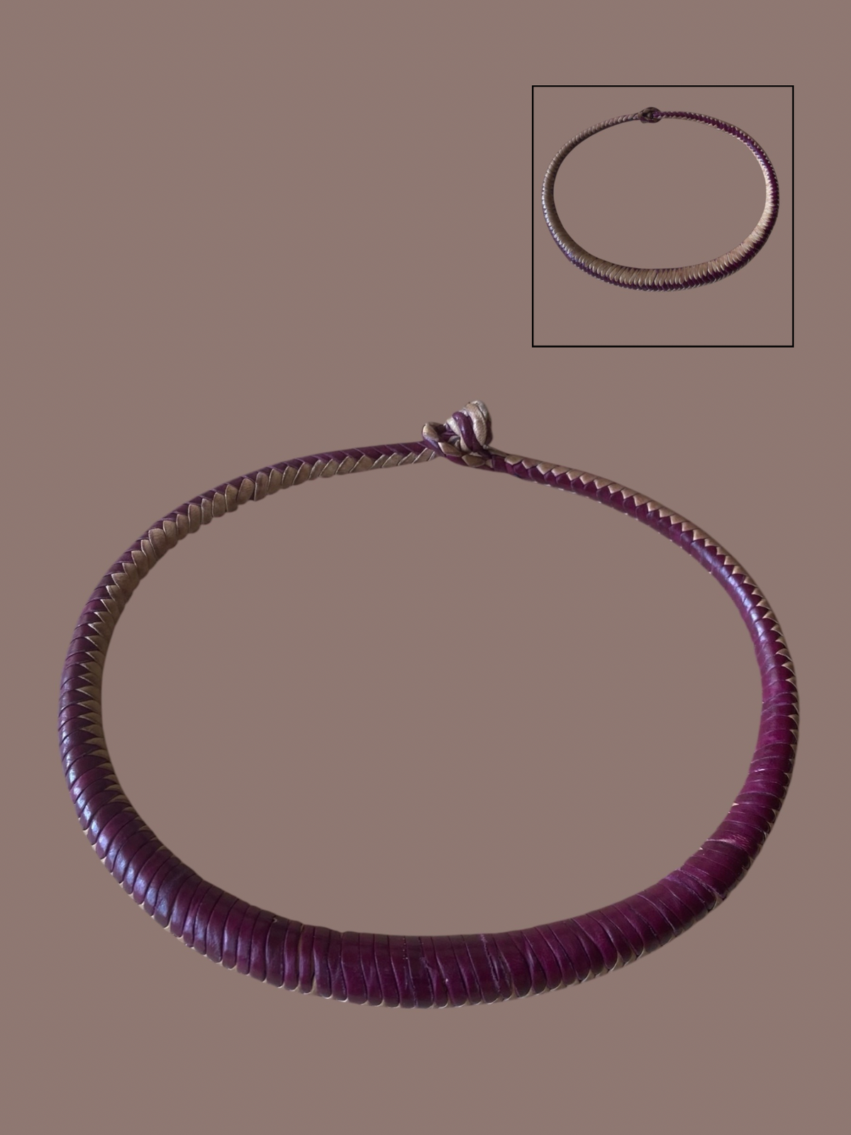 Tuareg Style Woven Leather Necklace – Multiple Colors | Ayo & Aye