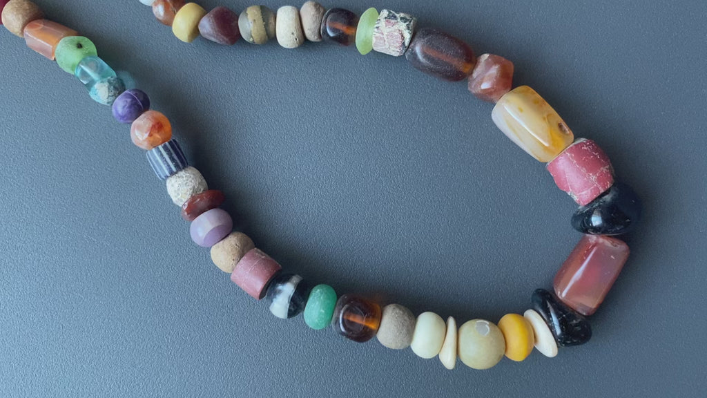 African Trade Beads | Antique Millefiori Glass Strand | Antique Necklace