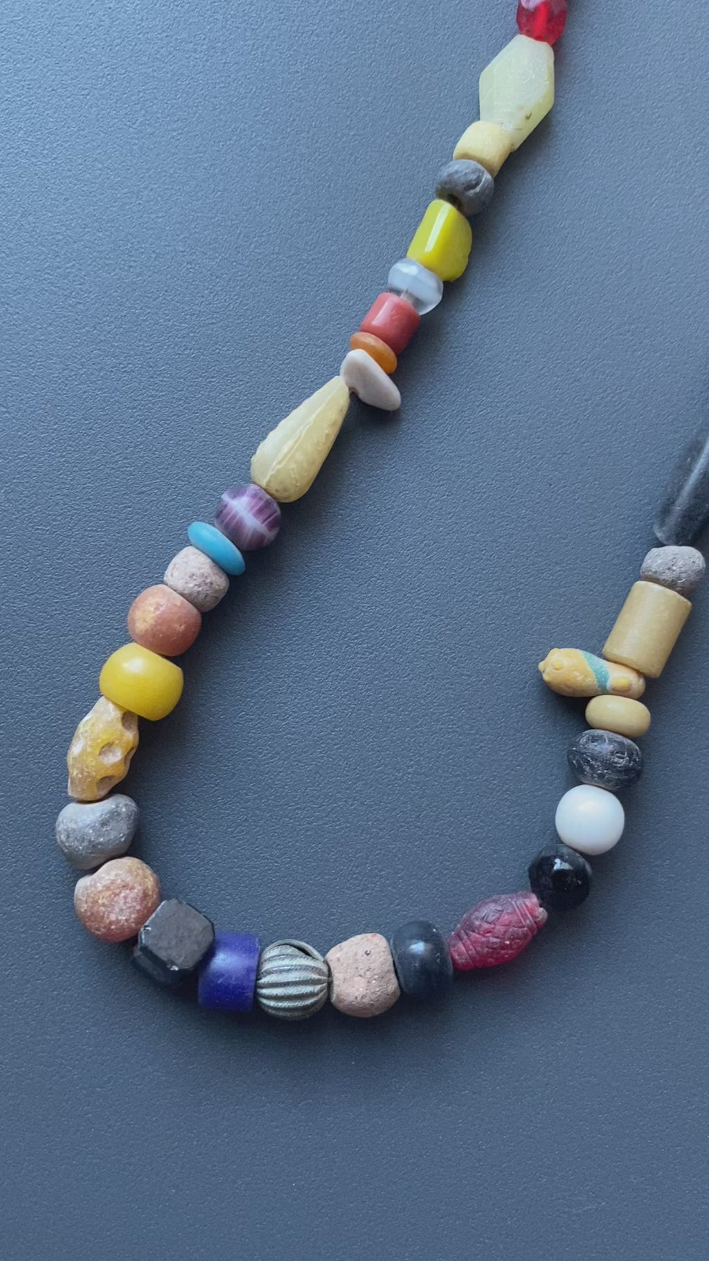 African Trade Beads | Antique Millefiori Glass Strand | Antique NecklaceNo. 3