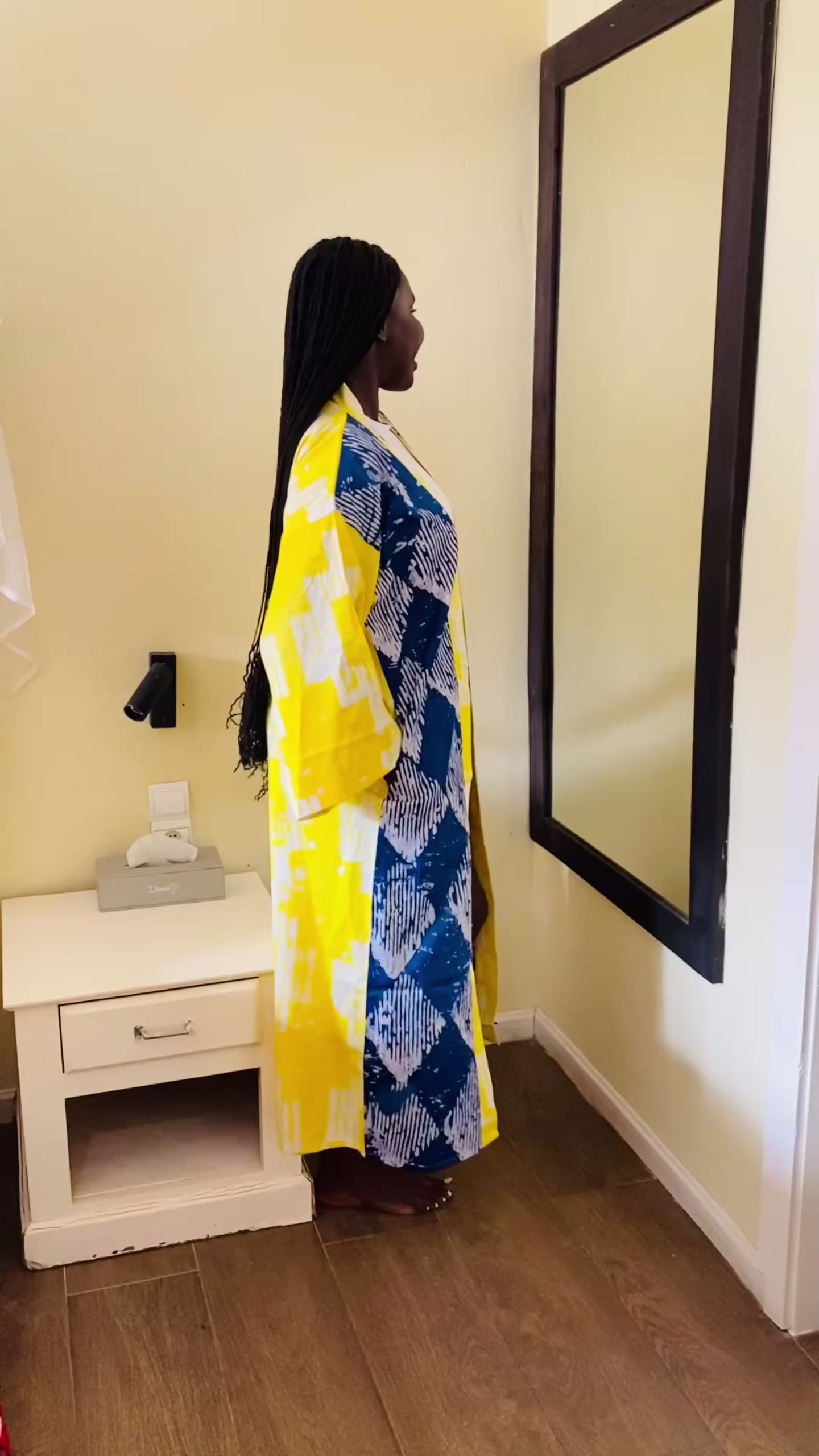 The Kumi Resort Kimono, Multi-colored SS25 #005, Artisanal Batik, 100% Cotton (M-XL)