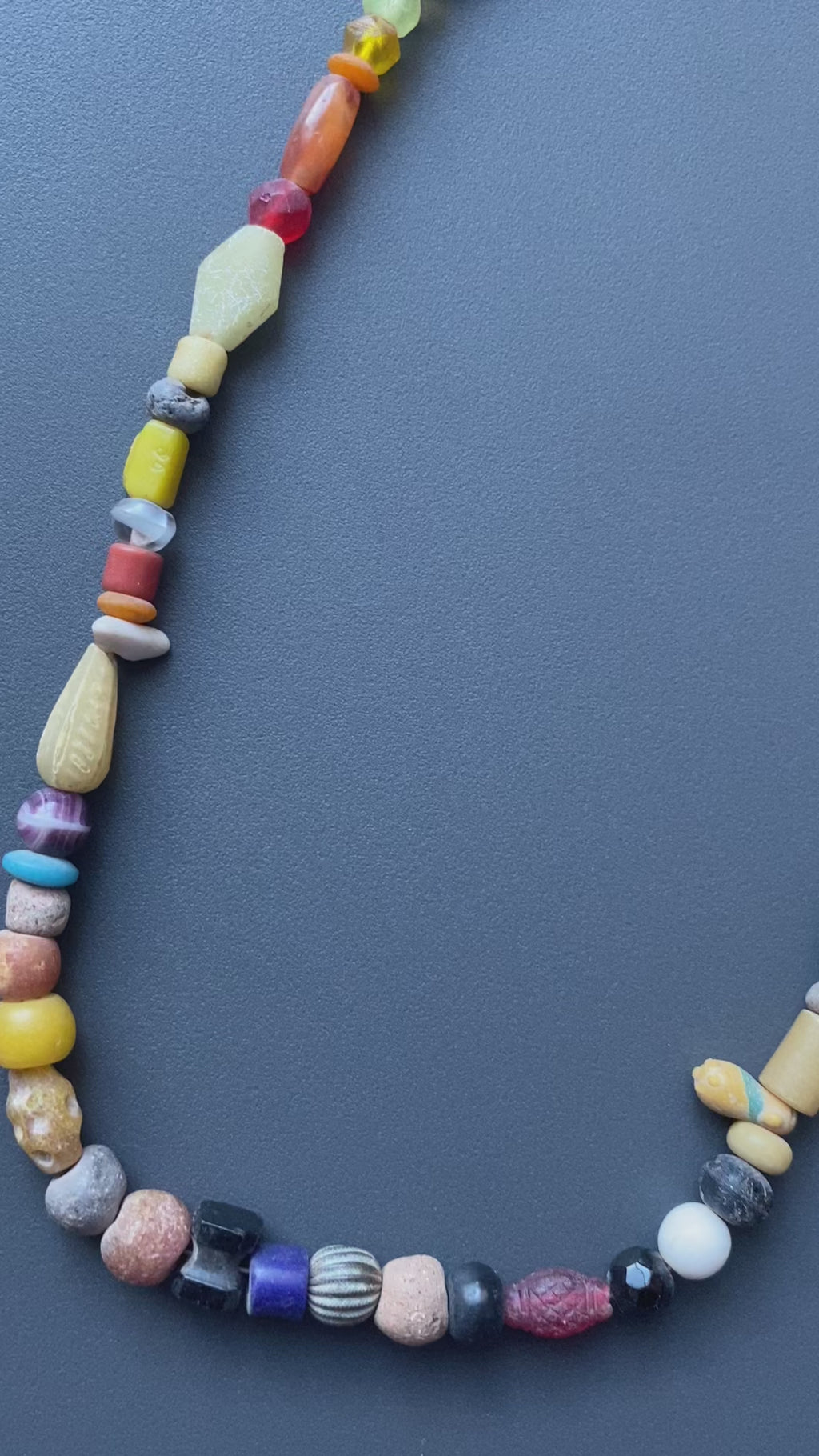 African Trade Beads | Antique Millefiori Glass Strand | Antique NecklaceNo. 3
