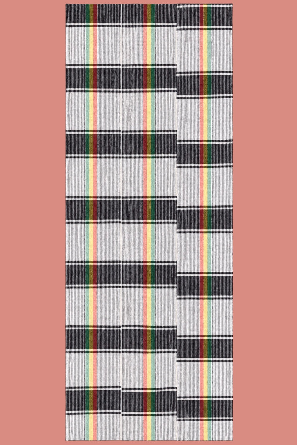 Manjak Handwoven Shawl | Bleenj Cloth| Black and White Multicolor | Ayo & Aye